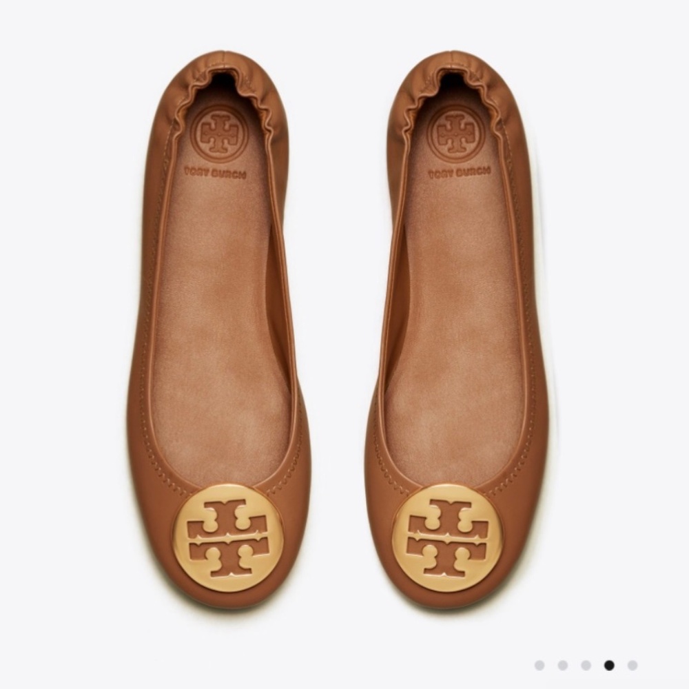 Tory Burch Minnie travel flats - Royal Tan